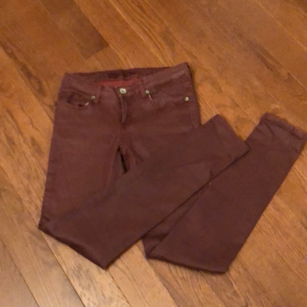 Waxed jeans